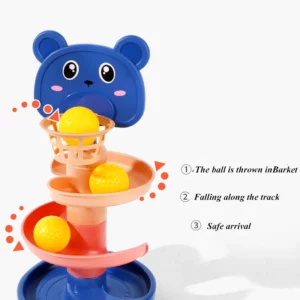 Baby educational fun track slide ball baby rolling ball early education stacking turn toy tower - Image 4