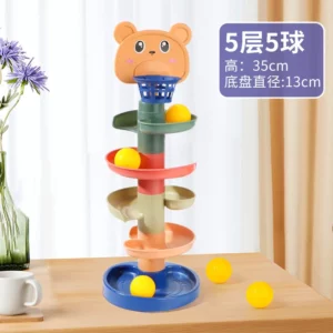 Baby educational fun track slide ball baby rolling ball early education stacking turn toy tower - Image 5