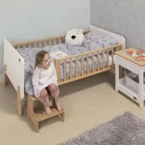 High Quality Modern Factory Natural Solid Wood Beside Bed Convertible Small Wooden Durable Kids Toddler Bed Frame - Image 3