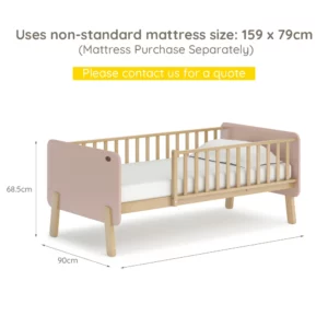 High Quality Modern Factory Natural Solid Wood Beside Bed Convertible Small Wooden Durable Kids Toddler Bed Frame - Image 5