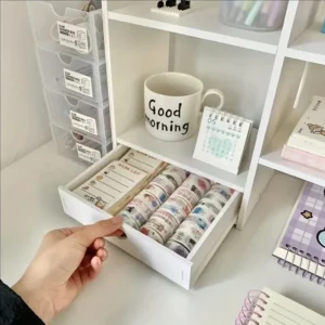 Double-Layer Stationery Organizer Office Desk Accessories Organizers Storage Desktop School Supplies Organizers Storage Shelf - Image 4