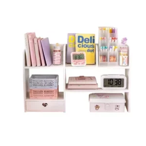 Double-Layer Stationery Organizer Office Desk Accessories Organizers Storage Desktop School Supplies Organizers Storage Shelf - Image 6