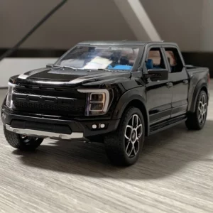 1:20 Ford Raptor F150 Pickup Truck Toy Car Model Alloy Diecast Doors Opened Pull Back Sound Light Scale Model Car Toys For Boys - Image 5