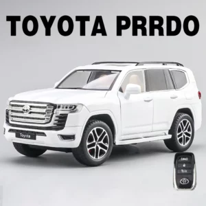 1:24 Toyota LAND CRUISER PRADO Key Control Alloy Car Model Sound and Light Pull Back Children's Toy Collectibles Birthday gift - Image 3