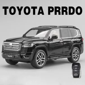 1:24 Toyota LAND CRUISER PRADO Key Control Alloy Car Model Sound and Light Pull Back Children's Toy Collectibles Birthday gift - Image 4