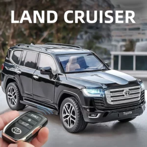 1:24 Toyota LAND CRUISER PRADO Key Control Alloy Car Model Sound and Light Pull Back Children's Toy Collectibles Birthday gift - Image 5