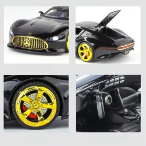 1:32 GT Car Diecast Metal Alloy Model Car Sound and Light Hobbies High Simulation Collections Ornaments Boyfriend - Image 4