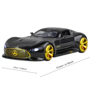 1:32 GT Car Diecast Metal Alloy Model Car Sound and Light Hobbies High Simulation Collections Ornaments Boyfriend - Image 6