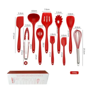 10 PCS Silicone Cookware Set Kitchen Cooking Tools Baking Tools Tableware Silicone Shovel Spoon Scraper Kitchen Accessories - Image 5