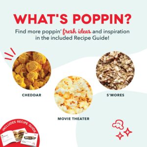 DASH Fresh Pop Popcorn Maker - Oil-Free, Air Popcorn Popper - With Measuring Cup & Recipe Guide - Perfect for Movie Nights - 16 Cups, Aqua - Image 3