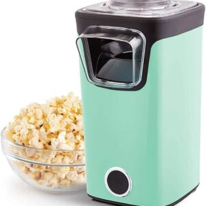 Dash Turbo Pop Popcorn Maker - Theater-Style Popcorn Machine - Comes with Measuring Cup & Butter-Melting Tray - Convenient, Space-Saving Design - 8 Cups, Aqua - Image 4