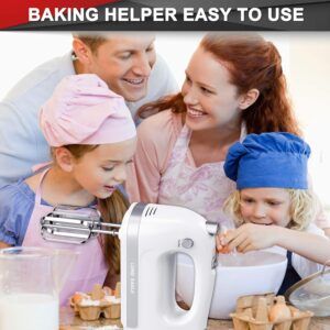 Lord Eagle Hand Mixer Electric Handheld 400W, 5-Speed Lightweight Kitchen Mixer with Storage Case, 5 Stainless Steel Attachments for Baking Cake Egg Cream Food Beater, Turbo+Eject Button - Image 8