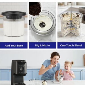 12-in-1 Ice-Cream Maker Machine - 11 Preset Programs & Self-Cleaning, Healthy Frozen Yogurt Maker for Gelato, Slushies, Sorbet, Mix-ins & More, Includes (2) Pint Containers for Home & Party - Image 6