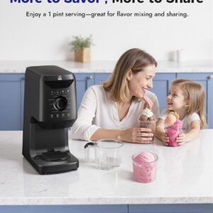 12-in-1 Ice-Cream Maker Machine - 11 Preset Programs & Self-Cleaning, Healthy Frozen Yogurt Maker for Gelato, Slushies, Sorbet, Mix-ins & More, Includes (2) Pint Containers for Home & Party - Image 7