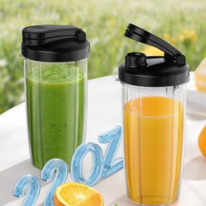 Blenders for Smoothie, 900W Personal Blender for Shakes and Smoothies with 2 * 22oz BPA Free Portable Cups, Small Juicer for Protein Shake, Baby Food, Frozen Drink - Image 6