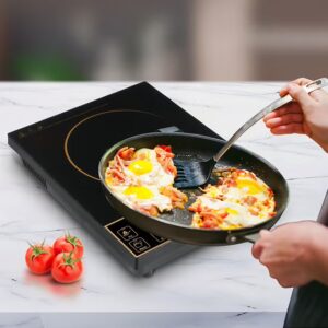 Impex Infrared Induction Cooktop 1500W with 8 Power Levels, 5 Cooking Modes, 4-Digit LED Display, 24-Hour Preset Timer, Overheating Protection, Micro crystal plate and Universal Pot Compatibility IR 2701 A Black - Image 3