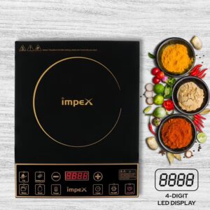 Impex Infrared Induction Cooktop 1500W with 8 Power Levels, 5 Cooking Modes, 4-Digit LED Display, 24-Hour Preset Timer, Overheating Protection, Micro crystal plate and Universal Pot Compatibility IR 2701 A Black - Image 4