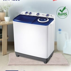Impex 12 kg Capacity TWIN TRRB Washing Machine - 12KG Semi-Automatic Washing Machine Cloth Dress Cleaning, 420W Power, Spin 180W, Top Load, Energy-Efficient, 2 Years Warranty 12 kg 420 W WM 4205 Black/White/Grey - Image 7