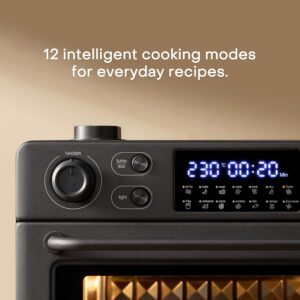 nutricook Air Fryer + Toaster Oven – 30L Stainless Steel Oven with Rotisserie, Steam-Infused Cooking, 12 Smart Programs, Dual Fan Speeds, 6 Heating Elements, Crystal-Clear Window, 2-Year Warranty 30 L 1700 W NC-AFTO330K Black - Image 5