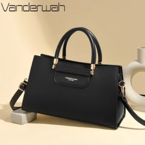 Genuine Brand Top Quality Pu Leather Handbag Women's Tote Messenger Sac Designer Large Capacity Shoulder Crossbody Bags New - Image 1