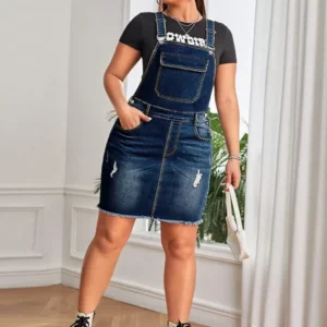 XL-5XL Plus Size Clothes Dresses Women Robes Summer Autumn Loose Street Style Casual 3XL 4XL Big Size Mini Dress Oversized - Image 3