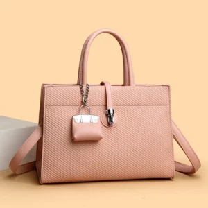 PU Leather Women Shoulder Bag Large Capacity Crossbody Bags Retro Solid Color Female Travel Shopper Big Casual Tote Bag Business - Image 6