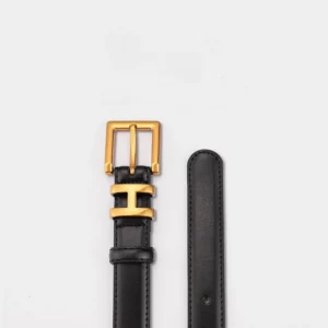 Luxury Brand Belt for Women Genuine Leather Belts with Gold Pin Buckle Fashion Decorative Belt for Coats Skirts Jeans - Image 3
