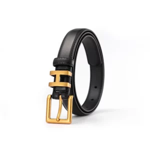 Luxury Brand Belt for Women Genuine Leather Belts with Gold Pin Buckle Fashion Decorative Belt for Coats Skirts Jeans - Image 4