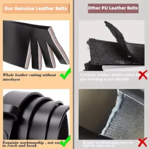 Luxury Brand Belt for Women Genuine Leather Belts with Gold Pin Buckle Fashion Decorative Belt for Coats Skirts Jeans - Image 6