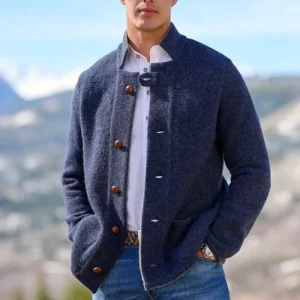 Stand-Up Collar Suit Jackets Casual Retro Button Up Jacket Costumes Blazers For Male Fashion Suits Blazer Men's Clothing - Image 6