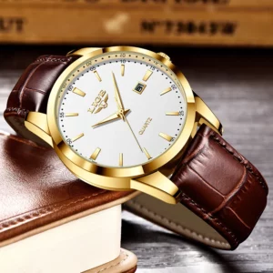 LIGE Fashion Brown Leather Watch Men Military Sports Men's Quartz Wristwatches Casual Waterproof Chronograph Relogios Masculino - Image 2