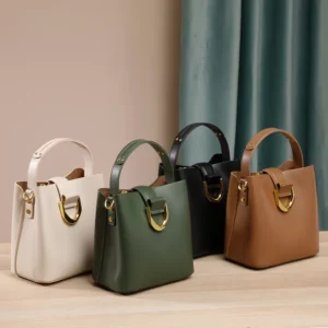 Bucket bag fashion new versatile large capacity commuting hand-held shoulder crossbody bag for women - Image 1