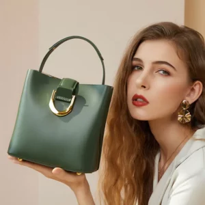Bucket bag fashion new versatile large capacity commuting hand-held shoulder crossbody bag for women - Image 3