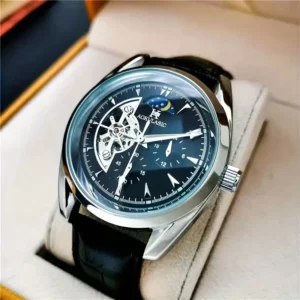 【Cool Men's Automatic Mechanical Watch】Men's Automatic Mechanical Watch, Men's Watch with a Semi-Spherical Design, Hollow, High Aesthetic Value, Cool and Best-Selling Men's Watch, Moon Phase Pointer, the Best Gift for Him, No Battery Needed - Image 6