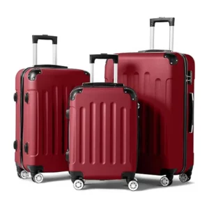 3-Piece Luggage Set Travel Lightweight Suitcases with Rolling Wheels, TSA lock & Hardside Corner, Family Travel Luggages Sets - Image 3