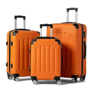3-Piece Luggage Set Travel Lightweight Suitcases with Rolling Wheels, TSA lock & Hardside Corner, Family Travel Luggages Sets - Image 8