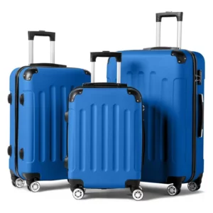 3-Piece Luggage Set Travel Lightweight Suitcases with Rolling Wheels, TSA lock & Hardside Corner, Family Travel Luggages Sets - Image 7