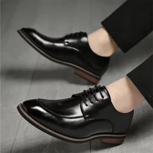 High Quality New Gentleman Lace Up Pu Leather Derby Shoes For Men Fashion Designer Formal Wedding Dress Homecoming Footwear - Image 6
