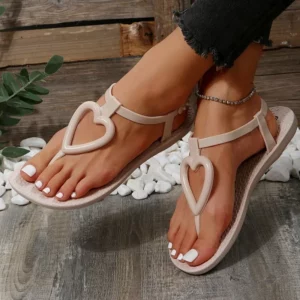Comfortable Soft Sole Clip Toe Beach Casual Women's Shoes Summer New Fashion Sexy Round Head Light Wear Flat Sandals - Image 4