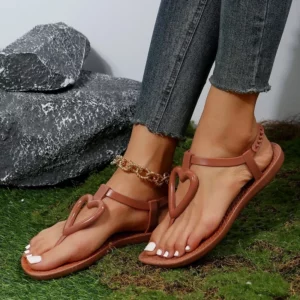 Comfortable Soft Sole Clip Toe Beach Casual Women's Shoes Summer New Fashion Sexy Round Head Light Wear Flat Sandals - Image 3