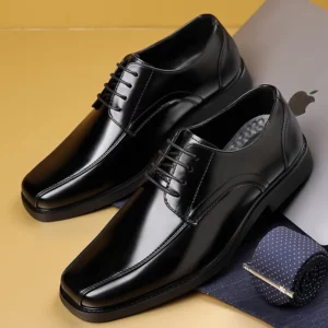 Men's Business Dress Shoes Office Leather Shoes Mens Lace-up Casual Wedding Party Shoes Fashion Men Flats Plus Size 38-46 - Image 4