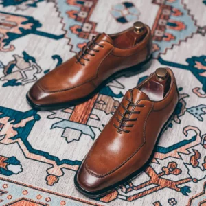 Size 38-48 Men Dress Shoes Top Layer Cowhide Leather Elegant Business Formal U-Tip Shoes Mens Dress Shoes for Men Wedding - Image 5