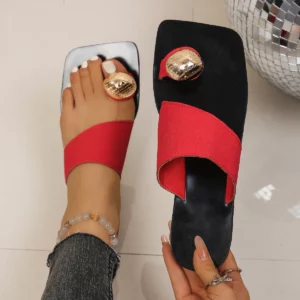 Fashion Minimalist Single Band Slide Slippers for Women Summer New Women Flat Shoes Outdoor Beach Flip Flops for Women Sandals - Image 5