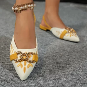 Red French Wedding Shoes Two Wear Not Tired Feet Block Heel Sandals - Image 4