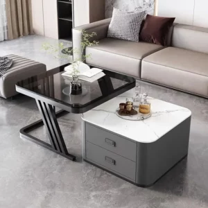 Modern Luxury Coffee Tables Metal Simple Minimalist Unique Coffee Tables Square Design Stolik Kawowy Living Room Furniture - Image 2