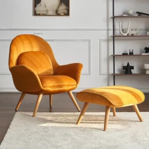 Nordic Living Room Chair Single Sofa Chairs Bedroom Dormitory Designer Armchair Small Apartment Study Room Lunch Break Recliner - Image 3