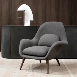 Nordic Living Room Chair Single Sofa Chairs Bedroom Dormitory Designer Armchair Small Apartment Study Room Lunch Break Recliner - Image 5