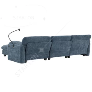 Sectional Sofa Couch with Ottoman Wholesale L-Shape with Extra-Wide Seat Cushion USB Type-C Charger Phone Holder Modular - Image 5