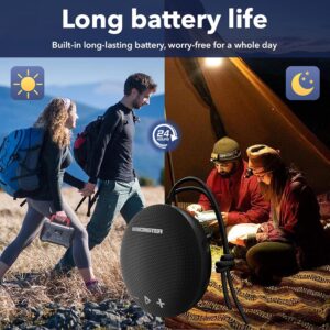 Monster Bluetooth Speaker, IPX8 Shower Speaker Waterproof, Bluetooth 5.4 with Loud HD Sound and Robust Bass, Extra Long Playtime Punchy, for Home, Beaches Portable Wireless Outdoor Speakers - Image 5