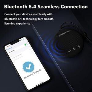 Monster Bluetooth Speaker, IPX8 Shower Speaker Waterproof, Bluetooth 5.4 with Loud HD Sound and Robust Bass, Extra Long Playtime Punchy, for Home, Beaches Portable Wireless Outdoor Speakers - Image 6
